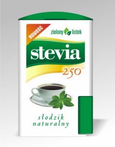 Słodzik 250 tabletek Stevia Zielony Listek