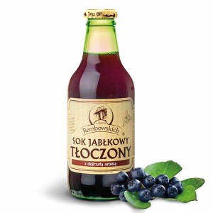 Sok jabłkowy tłoczony z aronią 250 ml