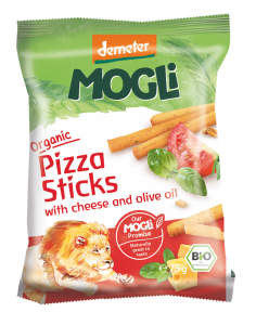 PALUSZKI O SMAKU PIZZY Z SEREM I OLIWĄ Z OLIWEK BIO 75 g - MOGLI