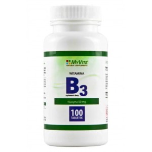 Witamina B3 (niacyna) 50mg 100tabl MYVITA