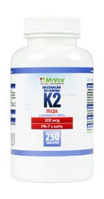 Witamina K2 MAX MK-7 z natto 250 kaps MYVITA
