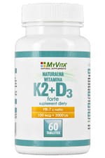 Witamina K2 + D3 - 60 tabletek MyVita