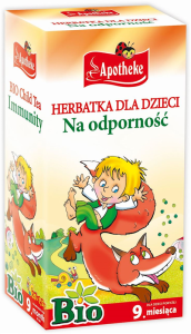 HERBATKA DLA DZIECI - DZIKA RÓŻA I ROKITNIK BIO 20 x 1,5 g - APOTHEKE