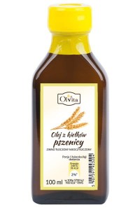 Olej z kiełków pszenicy tłoczony na zimno, nieoczyszczony 100ml - Olvita