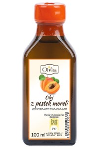 Olej z pestek moreli tłoczony na zimno 100ml - Olvita