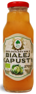 SOK Z BIAŁEJ KAPUSTY BIO 270 ml - DARY NATURY