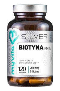 SILVER 100% Biotyna 2500mcg, 120kaps. MyVita
