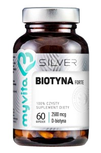 SILVER 100% Biotyna 2500mcg, 60kaps. MyVita