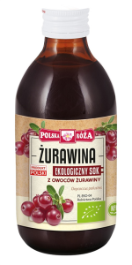 SOK Z OWOCÓW ŻURAWINY NFC BIO 250 ml - POLSKA RÓŻA