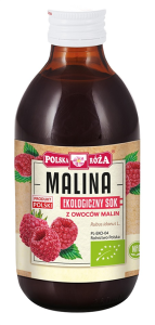 SOK Z OWOCÓW MALIN NFC BIO 250 ml - POLSKA RÓŻA
