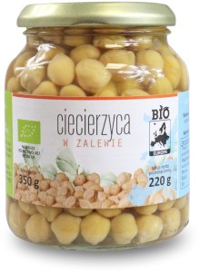 CIECIERZYCA W ZALEWIE W SŁOIKU BIO 350 g (220 g) - BIO EUROPA