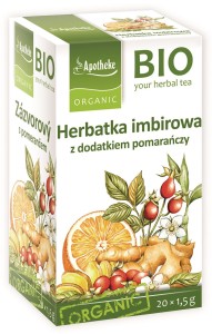 HERBATKA IMBIR - POMARAŃCZA BIO 20 x 1,5 g - APOTHEKE