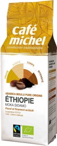KAWA MIELONA ARABICA MOKA SIDAMO ETIOPIA FAIR TRADE BIO 250 g - CAFE MICHEL