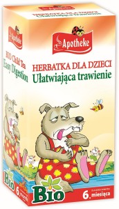 HERBATKA DLA DZIECI - NA TRAWIENIE BIO 20 x 1,5 g - APOTHEKE