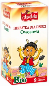 HERBATKA DLA DZIECI - OWOCOWA BIO 20 x 2 g - APOTHEKE