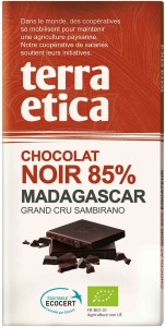 CZEKOLADA GORZKA 85% MADAGASKAR FAIR TRADE BIO 100 g - TERRA ETICA