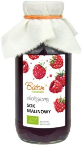 SOK MALINOWY BIO 330 ml - BATOM