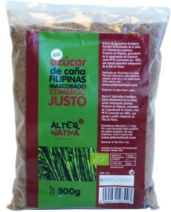 CUKIER TRZCINOWY MASCOBADO FAIR TRADE BIO 500 g - ALTERNATIVA