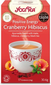 HERBATKA POZYTYWNA ENERGIA ŻURAWINA - HIBISKUS BIO (17 x 1,8 g) 30,6 g - YOGI TEA