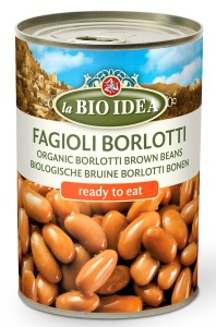 FASOLKA BORLOTTI (PUSZKA) BIO 400 g - LA BIO IDEA