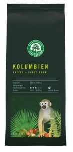KAWA ZIARNISTA ARABICA KOLUMBIA BIO 250 g - LEBENSBAUM