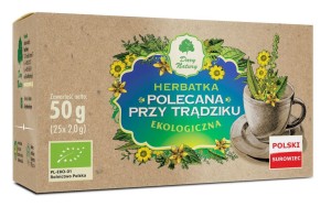 HERBATKA POLECANA PRZY TRĄDZIKU BIO (25 x 2 g) - DARY NATURY