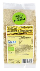 KASZA MANNA Z PŁASKURKI BIO 400 g - NIRO