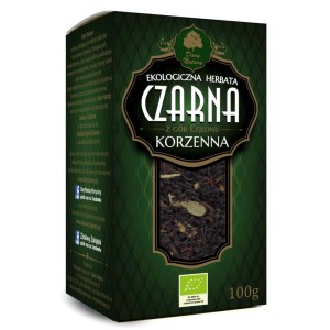 HERBATA CZARNA KORZENNA LIŚCIASTA BIO 100 g - DARY NATURY