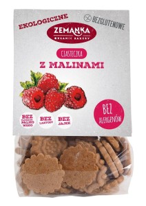 CIASTECZKA MALINOWE BEZGLUTENOWE BIO 100 g - ZEMANKA