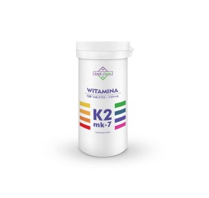 WITAMINA K2mk7 100 mcg  120 TABLETEK - SOUL FARM