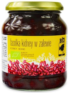 FASOLKA KIDNEY W ZALEWIE W SŁOIKU BIO 360 g (240 g) - BIO AZJA