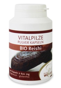 GRZYBY REISHI (LAKOWNICA LŚNIĄCA) 620 mg BIO 100 KAPSUŁEK - PILZE WOHLRAB