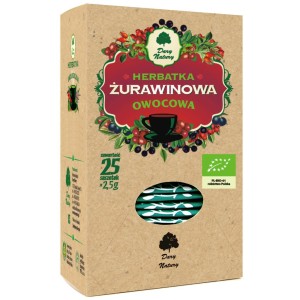 HERBATKA ŻURAWINOWA BIO (25 x 2,5 g) - DARY NATURY