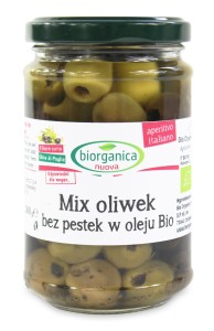 MIX OLIWEK BEZ PESTEK W OLEJU SŁOIK BIO 280 g - BIO ORGANICA ITALIA (BIORGANICA NUOVA)