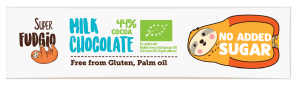 BATON MLECZNA CZEKOLADA BEZGLUTENOWY BIO 40 g - SUPER FUDGIO