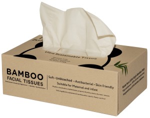 CHUSTECZKI BAMBUSOWE 3-WARSTWOWE W KARTONIE 100 szt - ZUZII