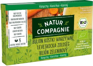 BULION - KOSTKI WARZYWNE BEZ DODATKU CUKRÓW BIO 84 g - NATUR COMPGNIE