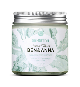 PASTA DO ZĘBÓW WRAŻLIWYCH SENSITIVE W SŁOIKU 100 ml - BEN&ANNA
