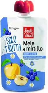 Mus z jabłek i jagód BIO 100 g Baule Volante