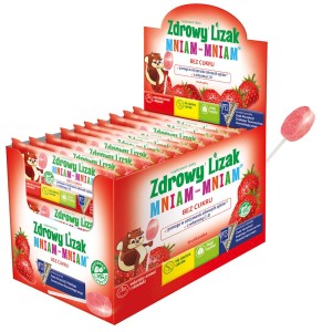 LIZAK O SMAKU TRUSKAWKOWYM MNIAM-MNIAM BEZGLUTENOWY 6 g - STARPHARMA