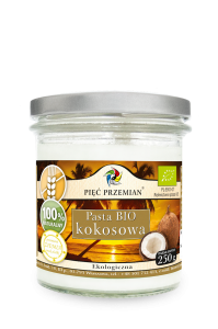 PASTA KOKOSOWA BEZGLUTENOWA BIO 250 g - PIĘĆ PRZEMIAN