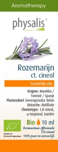 OLEJEK ETERYCZNY ROZMARYN LEKARSKI (ROZEMARIJN) BIO 10 ml - PHYSALIS