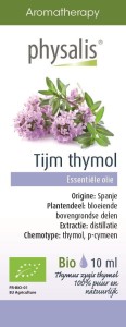 OLEJEK ETERYCZNY TYMIANEK THYMUS ZYGIS THYMOL (TIJM THYMOL) BIO 10 ml - PHYSALIS