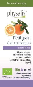 OLEJEK ETERYCZNY DRZEWO POMARAŃCZOWE (PETITGRAIN) BIO 10 ml - PHYSALIS
