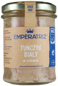 TUŃCZYK BIAŁY W SOSIE WŁASNYM 200 g (140 g) (SŁOIK) - EMPERATRIZ