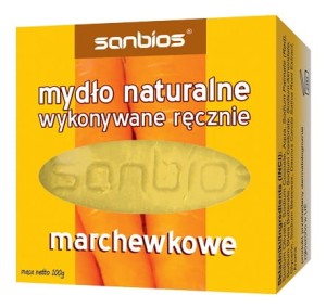 Marchewkowe mydło naturalne Sanbios 100g