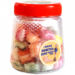 Landrynki ksylitolowe OWOCOWE bez cukru 160g (słoik) AKA