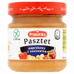 Pasztet paprykowy z soczewicą 160g PRIMAVIKA