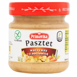 Pasztet warzywny z soczewicą 160g PRIMAVIKA