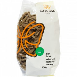 Makaron żytni razowy świderki BIO 300g NATURA